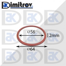 Дифтунга Ø 56 х Ø 64 х 2 mm медна